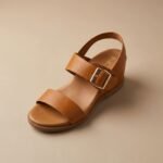 ⁦حذاء ميول ويدج لونا ستيب بإبزيم ذهبي مريح | Luna Step⁩ - الصورة ⁦5⁩