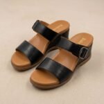 ⁦حذاء ميول ويدج لونا ستيب بإبزيم ذهبي مريح | Luna Step⁩ - الصورة ⁦4⁩