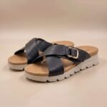 Claquettes Croisées Dune Casual Boucle Or – Image 4