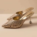 Mules de Soirée Étoile à Strass Pointues