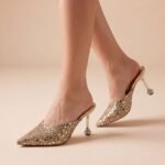 Mules de Soirée Étoile à Strass Pointues – Image 3
