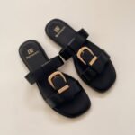 Claquettes Cuir Minimalistes Onyx – Image 6