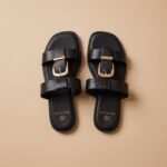 Claquettes Cuir Minimalistes Onyx – Image 9